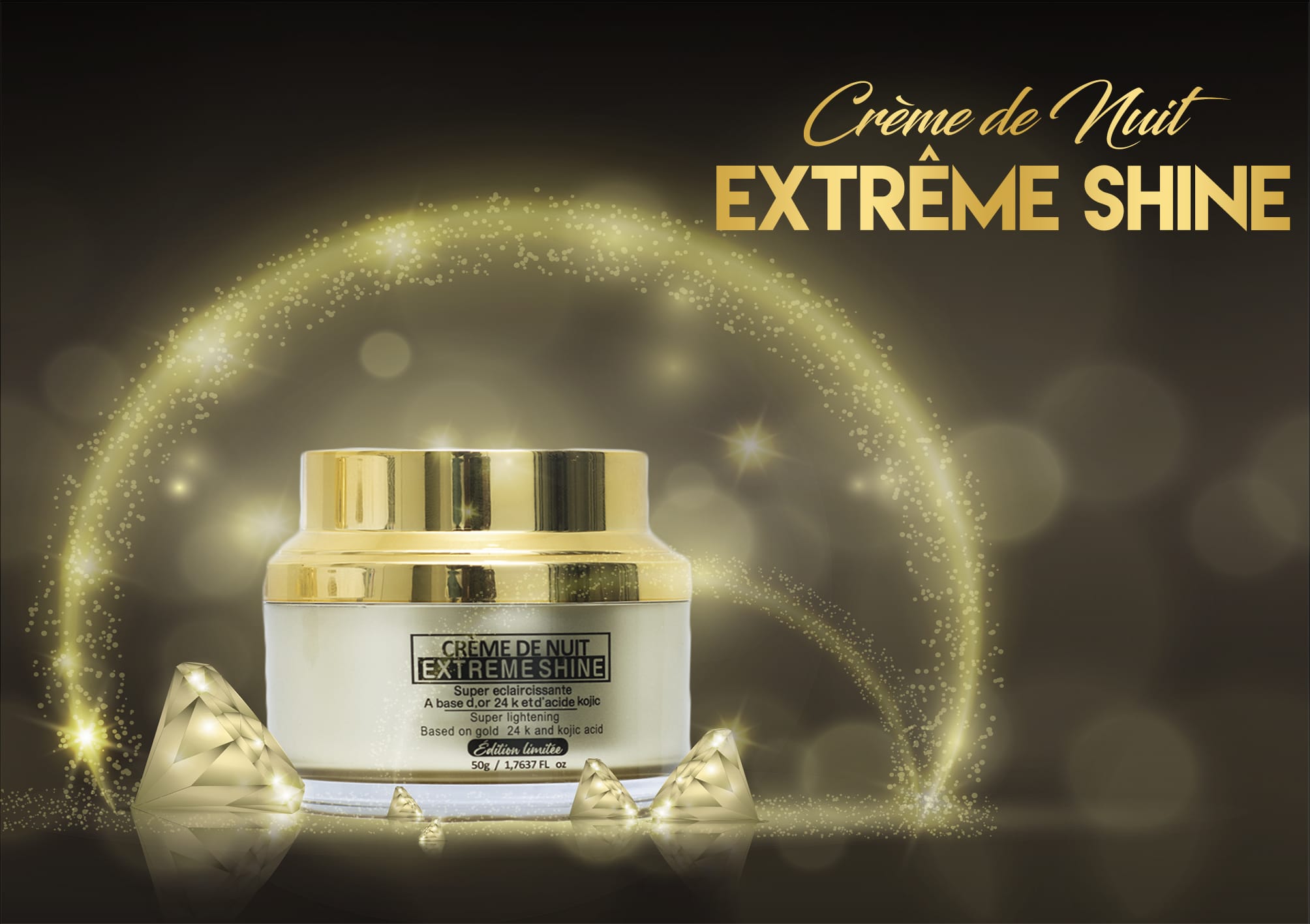 Extreme Shine 24K Daily Night Facial Cream Super Lightening